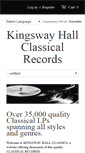 Mobile Screenshot of kingswayhallclassics.com