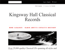 Tablet Screenshot of kingswayhallclassics.com